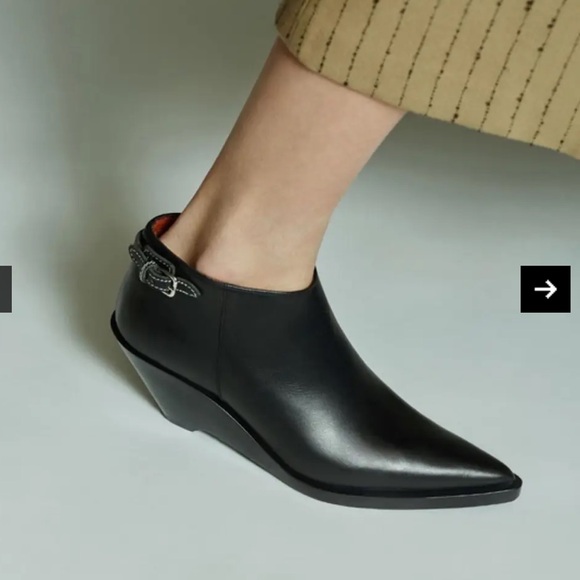 Acne Studios Carrie Wedge Bootie Black size 40 - Picture 2 of 15
